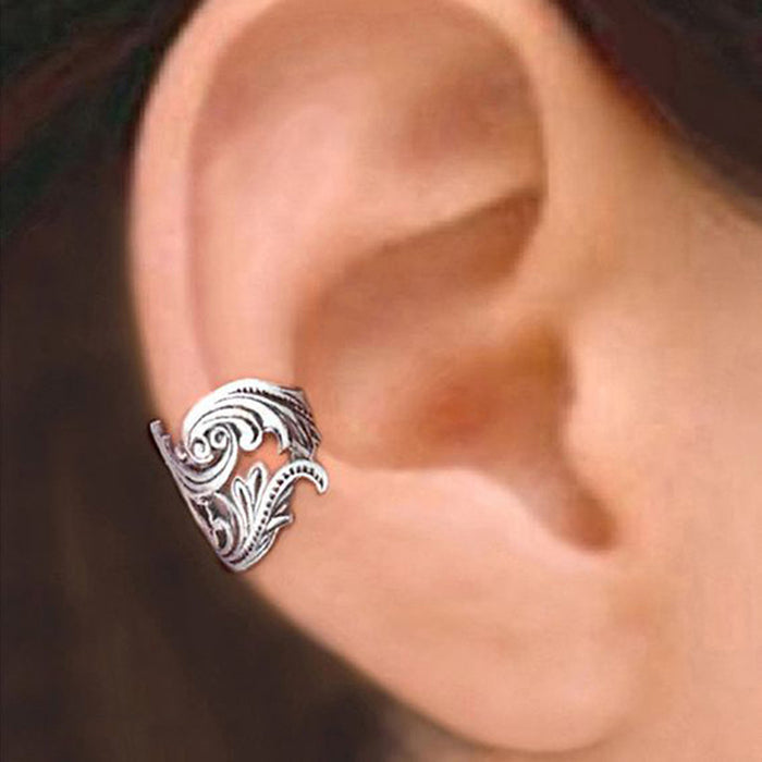 Leaf ear bone clip retro non-pierced earrings