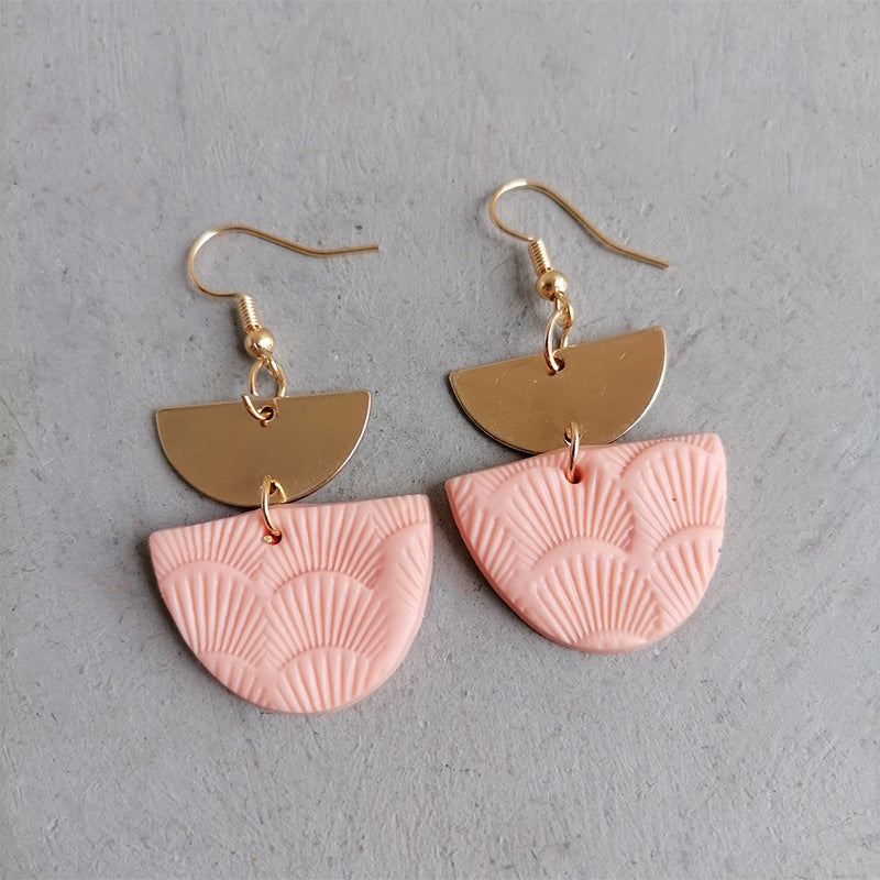 Handmade Soft Clay Earrings - Unique and Trendy, Perfect for Students