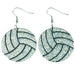 Simple acrylic rugby earrings - wallojewerly 