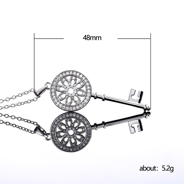 Key pendant sweater chain small fresh necklace jewelry