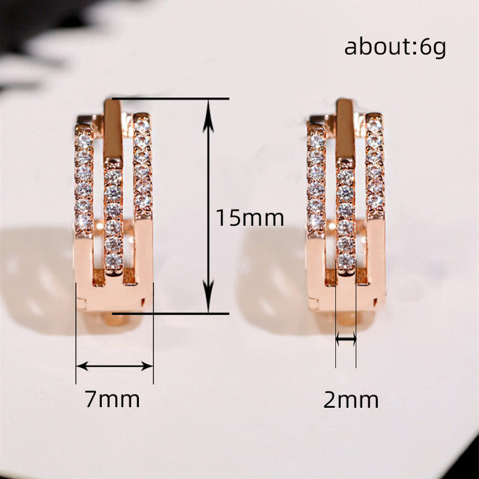 Pendientes de circonitas geométricas