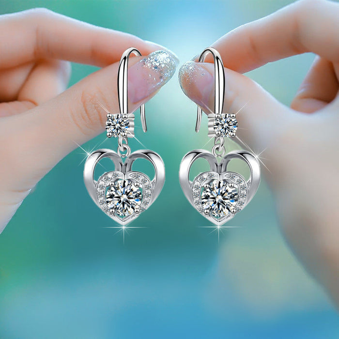 Heart earrings pendant lover gift earrings