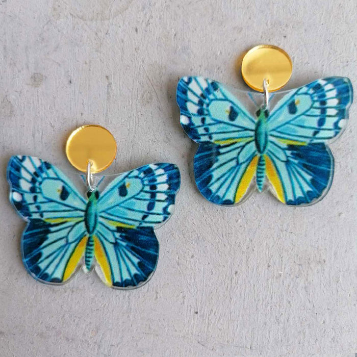 Acrylic butterfly earrings