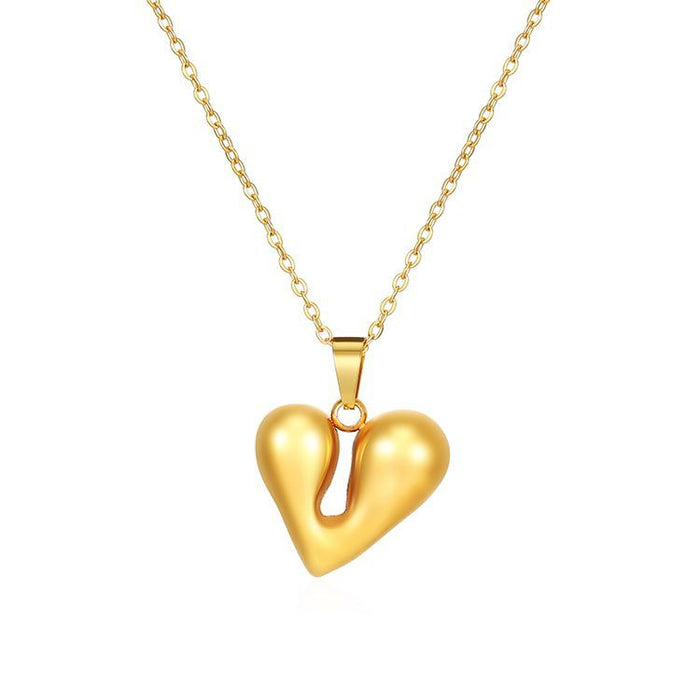 Love pendant necklace, 18K light luxury European and American style clavicle chain