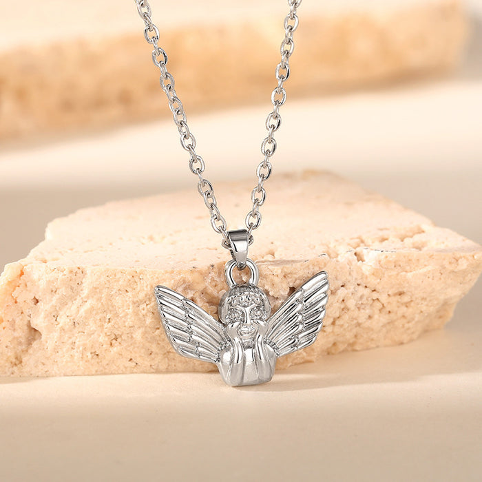 Angel Vintage Metal Necklace