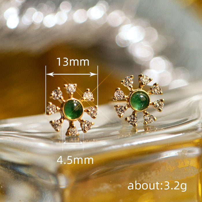 Elegant color matching earrings with fresh sunflower earrings