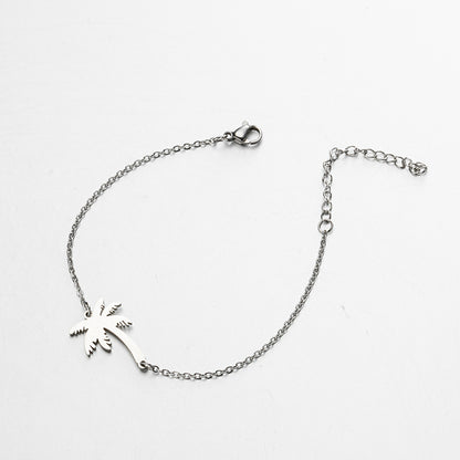 Tree of life coconut tree pendant bracelet, fashionable lotus bracelet cross-border wholesale