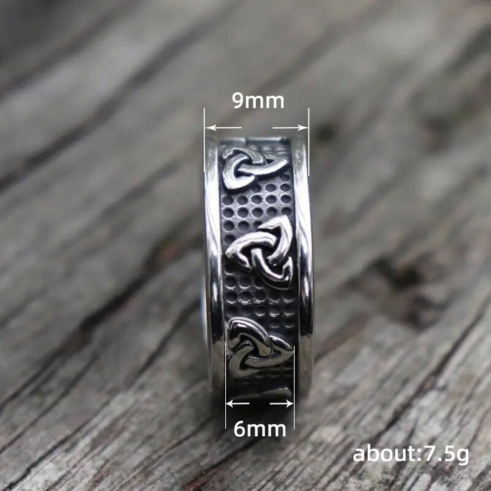 Retro distressed index finger rings for men and women, hip-hop style men's rings