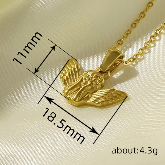Angel Vintage Metal Necklace