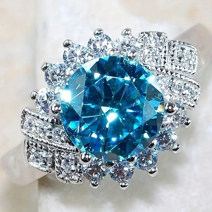 Light luxury exaggerated index finger ring round design wrapped ring