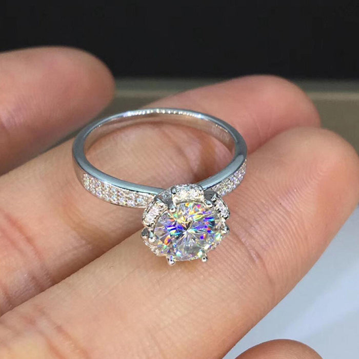 Anillo de mujer con garra de gato y diamantes de circonita, regalo de aniversario de boda