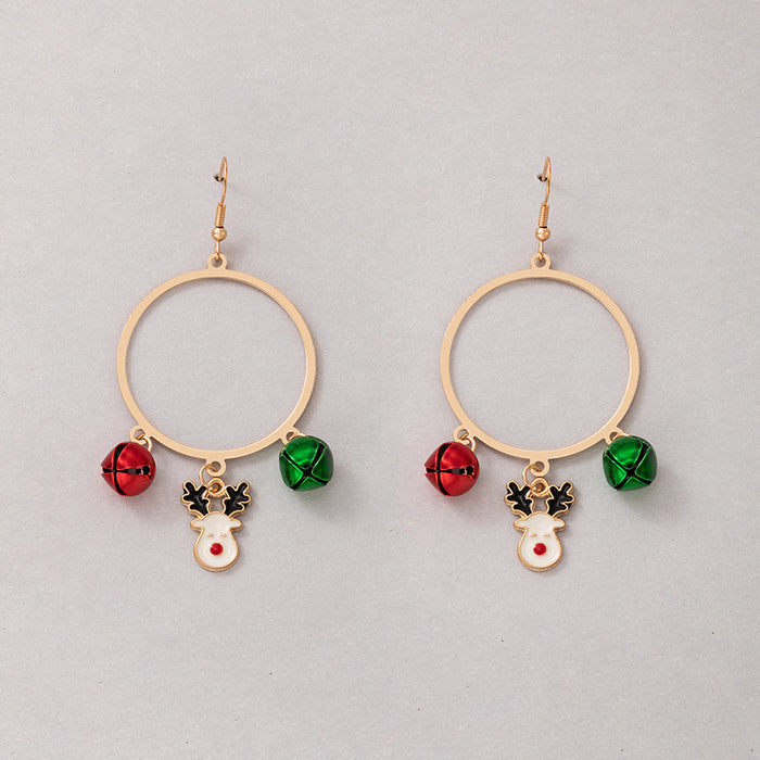 Christmas colorful pearl earrings irregular multi-color earrings