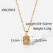 Stainless Steel Gold Plated Natural Stone Necklace - wallojewerly 