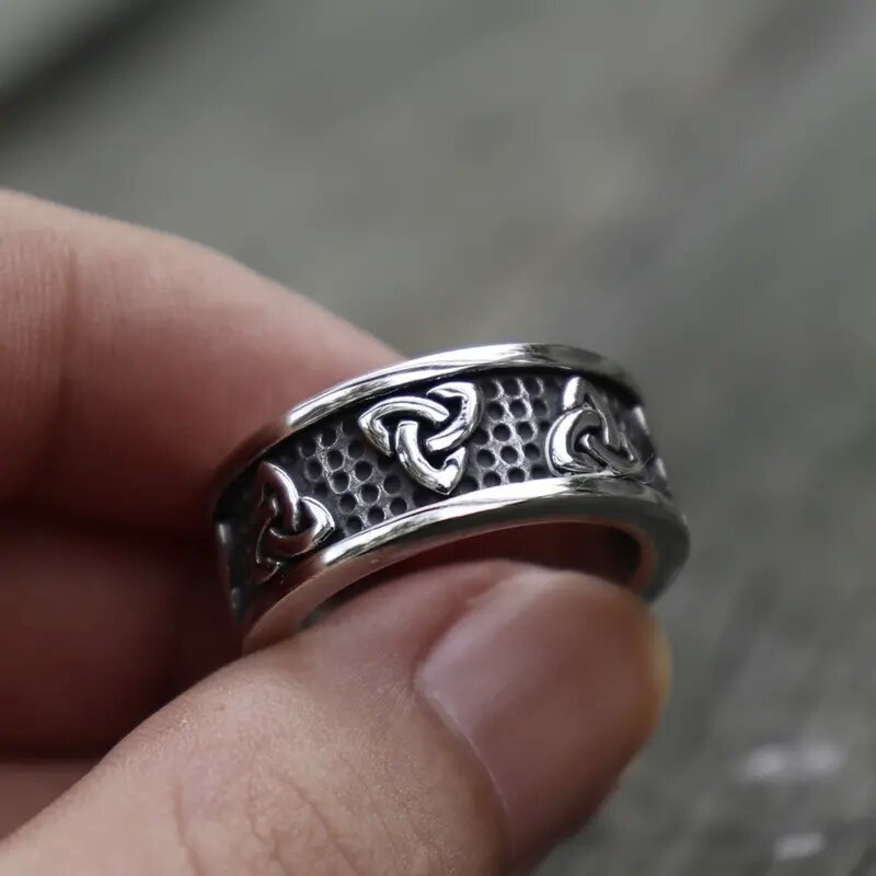 Anillos de dedo índice desgastados retro para hombres y mujeres, anillos de hombre estilo hip-hop
