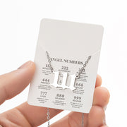 Angel Number Sweater Chain, Vintage 000-999 Stainless Steel Pendant Necklace Wholesale - wallojewerly 
