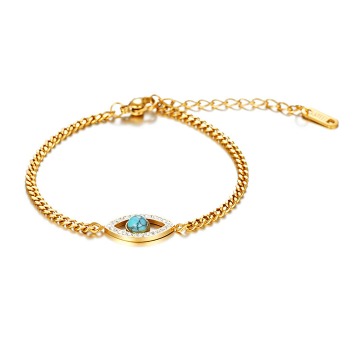 Stainless Steel 18K Gold Autumn All-match Women's Bracelet