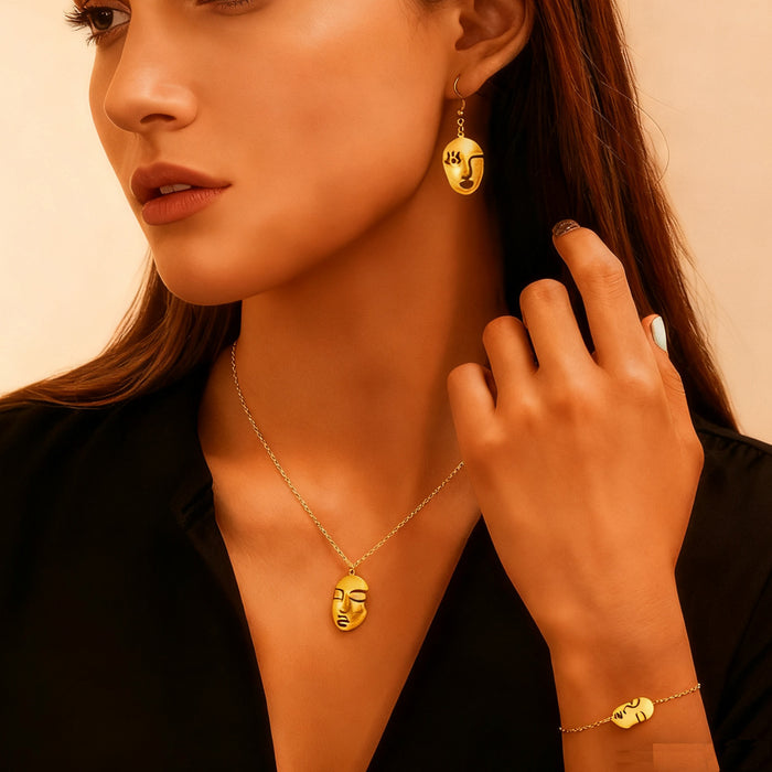 Wholesale stainless steel and titanium steel round gold necklaces