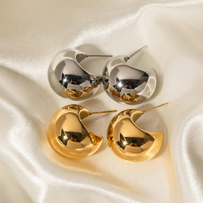 Pendientes de borlas multicapa de acero inoxidable chapado en oro de 18 quilates: joyería elegante vintage para mujer