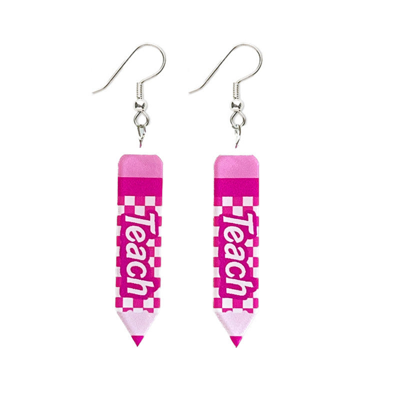 Teachers' Day Acrylic Earrings