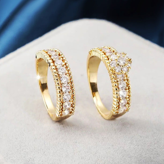 High-end design wedding rings, fashionable and personalized ring sets