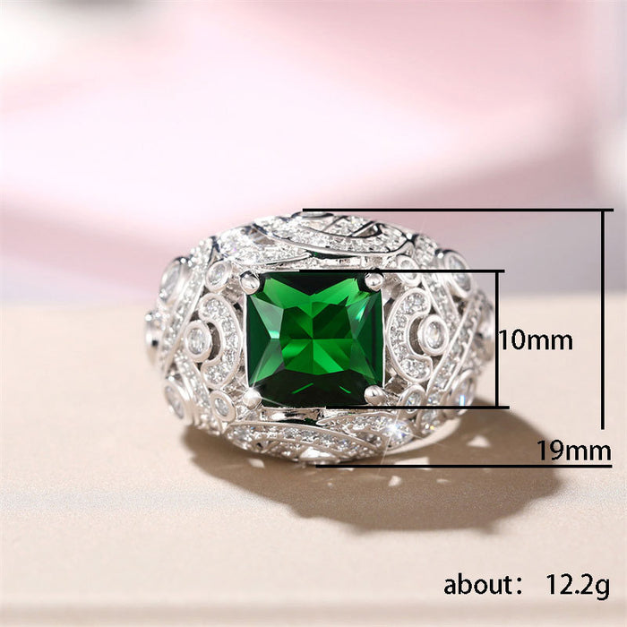 Luxury celebrity ring floral design women's ring