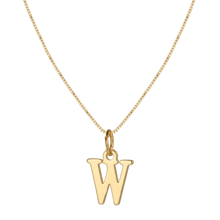 Gold alloy 26 English letter necklace - wallojewerly 