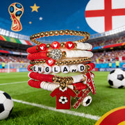 Wholesale 2026 World Cup Soccer-Themed Polymer Clay Bracelet Sets - wallojewerly 