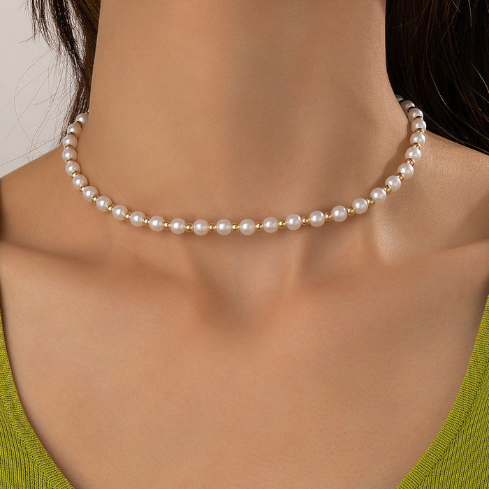 Korean Freshwater Pearl Necklace – Elegant Simple Choker