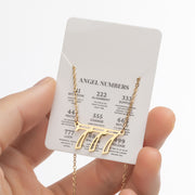 Angel Number Sweater Chain, Vintage 000-999 Stainless Steel Pendant Necklace Wholesale - wallojewerly 