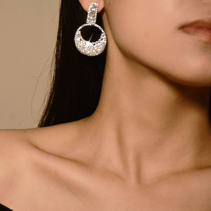 Geometric Zircon Earrings - Simple S925 Silver Studs for a Stylish Look