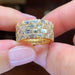 Geometric style ring fashionable temperament wide version ring - wallojewerly 
