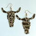 Creative Embossed Leather Earrings - High-Quality Vintage Earrings for Women - wallojewerly 