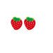 Red Fruit Fun Acrylic Earrings - wallojewerly 