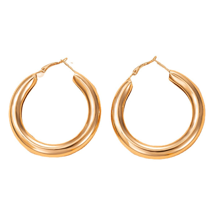 Hoop Earrings Geometric Thick Hoop Earrings