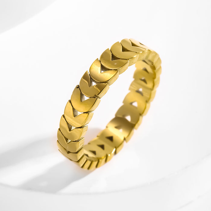 Wholesale 18K gold, stainless steel, and titanium steel wheat ear rings
