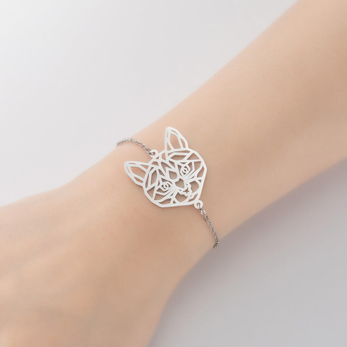 Elegant small animal bracelet, stainless steel girls niche fashion jewelry wholesale