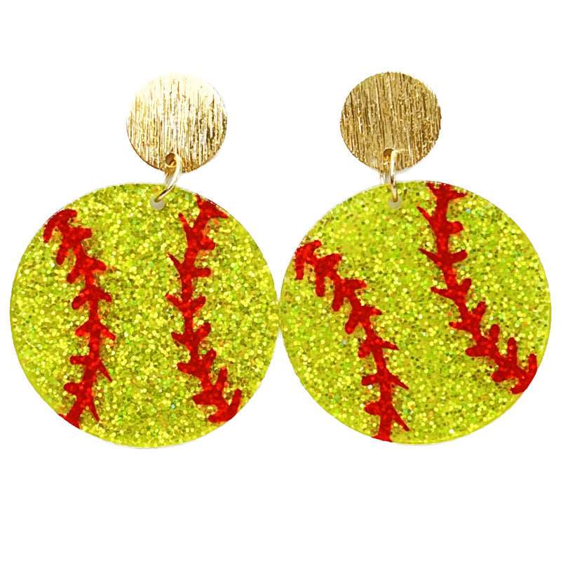 Fluorescent Acrylic Ball Collection Earrings