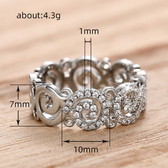 Imitation diamond ring couple commemorative proposal zircon ring