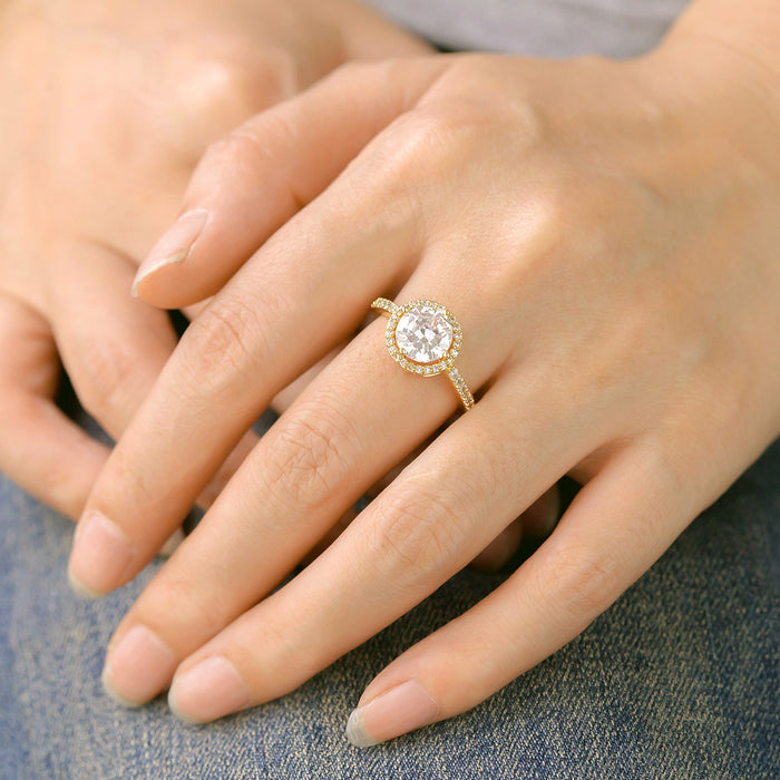 Wholesale round zircon open rings
