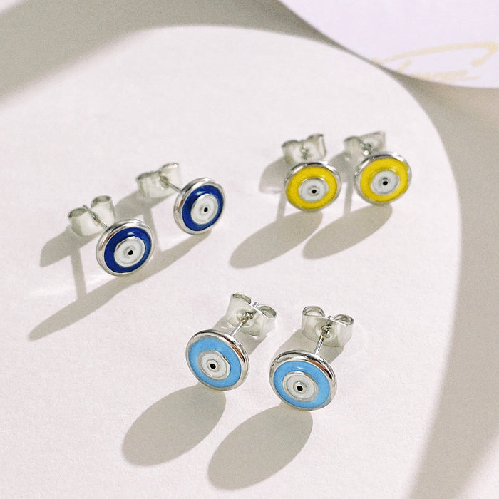 Devil's eye earrings oil drip eye earrings for women