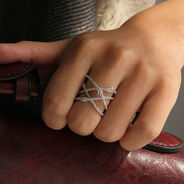 All-match American style cross-line ring