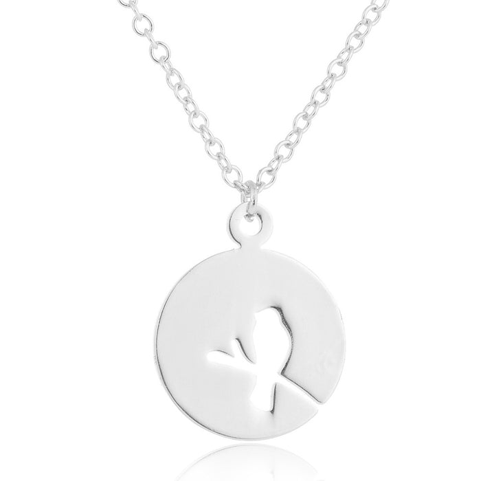 Coconut tree necklace, new summer style small fresh simple pendant clavicle chain stainless steel jewelry