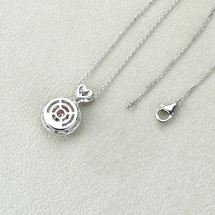 Oval pendant luxury colorful O-shaped necklace for women