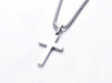 Stainless Steel Men's Simple Cross Necklace - wallojewerly 