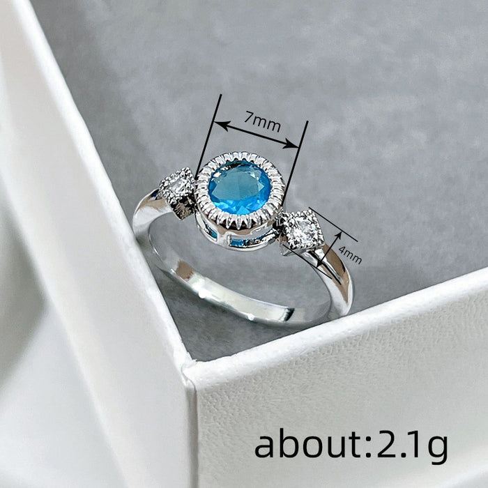 Women's simple twisted metal lock edge ring