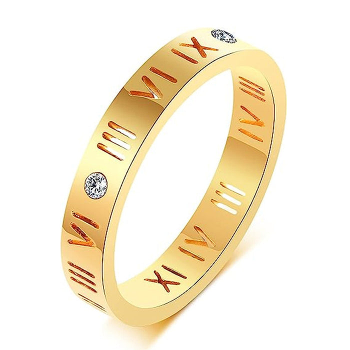 Popular men's and women's same style ring high-end Roman numeral index finger ring