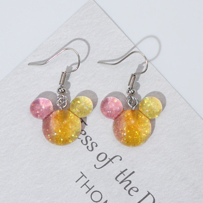 Gradient magic heart earrings - wallojewerly 