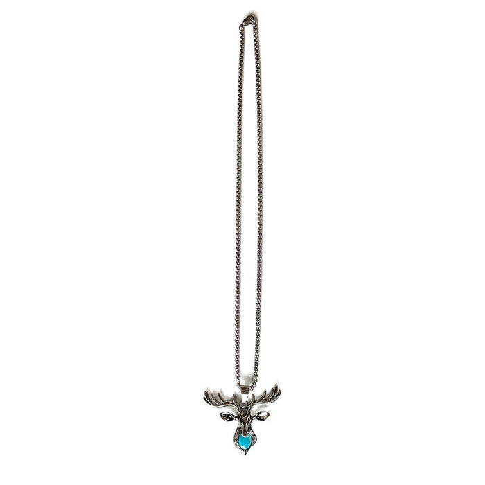 Turquoise Reindeer Christmas Necklace - Creative High-End Design