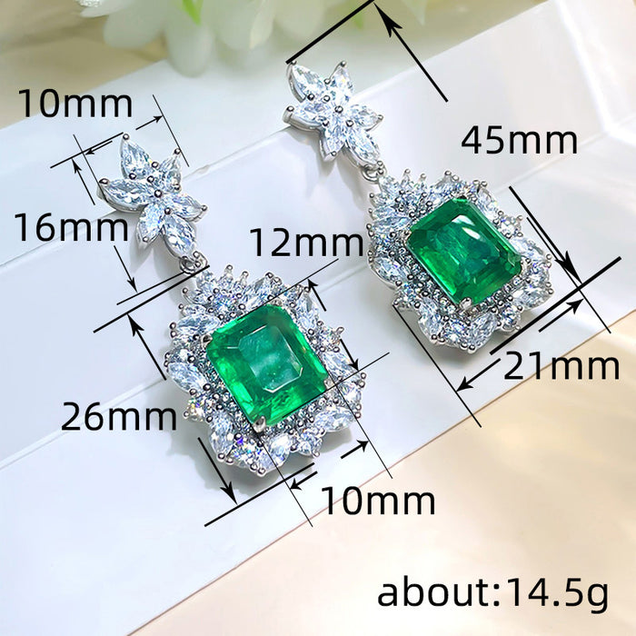 Ancient imitation earrings autumn and winter temperament exaggerated earrings