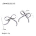 Butterfly Knot Stainless Steel Ring - Vintage Style Adjustable Jewelry for Women - wallojewerly 